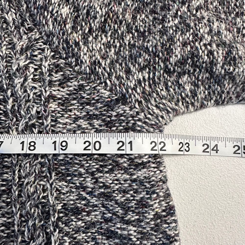 Tommy Hilfiger Mock Neck Cable Comfortable Fall Sweater Black/Gray/White XL - Picture 12 of 13